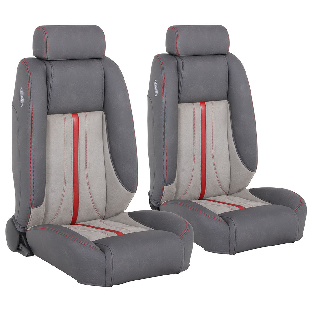 Pro-Trans-Am Bucket Seats With Mini Headrest, AR2 Pattern, 1 Pair [1/3]