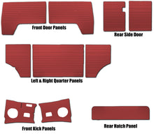 Load image into Gallery viewer, Door Panels Complete 10pc. Kit - 1961-63 VW Bus
