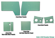 Load image into Gallery viewer, Door Panels Complete 7pc. Kit - 1955-61 VW Bus Crew Cab
