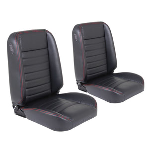 Cruiser Collection Universal Classic Seats - Black Vinyl #2295