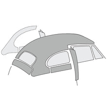Load image into Gallery viewer, Easy Installation Headliner, W/Post Mat. - Perforated Vinyl - 1968-78 VW Bug Sedan
