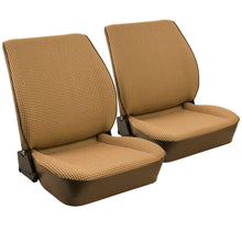 Load image into Gallery viewer, Stationary Front Bucket Seats Upholstery - 2-Color Vinyl &amp; Cloth - 1980-84 Vanagon lnE9
