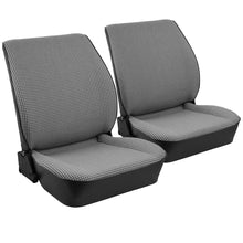 Load image into Gallery viewer, Stationary Front Bucket Seats Upholstery - 2-Color Vinyl &amp; Cloth - 1980-84 Vanagon lnE9
